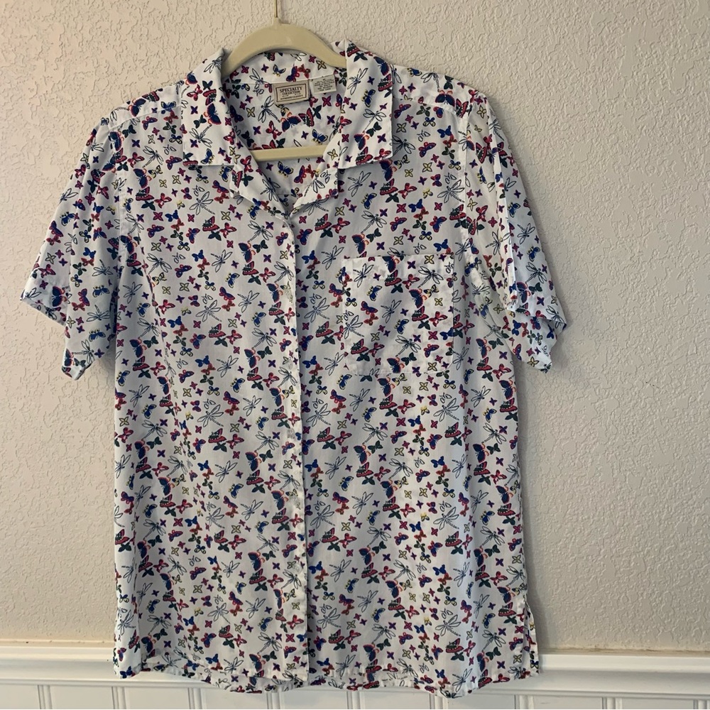 Specialty collection button down shirt top